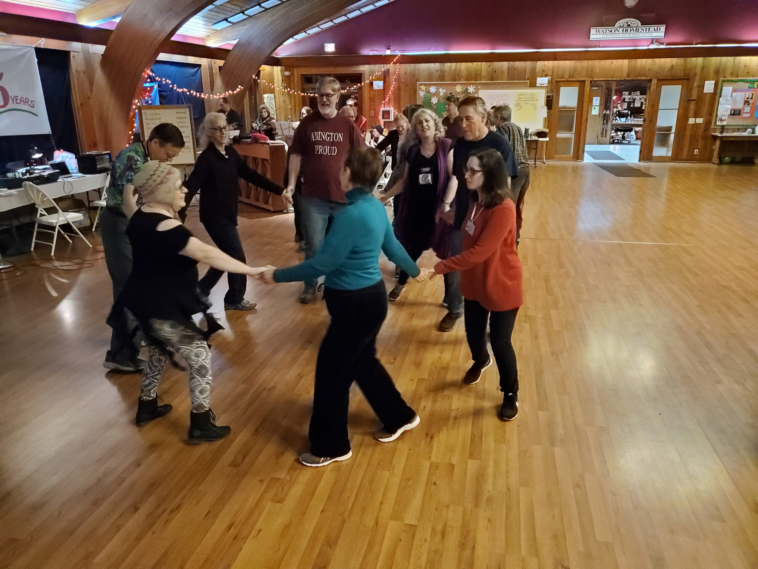 Group dancing at Stony Point