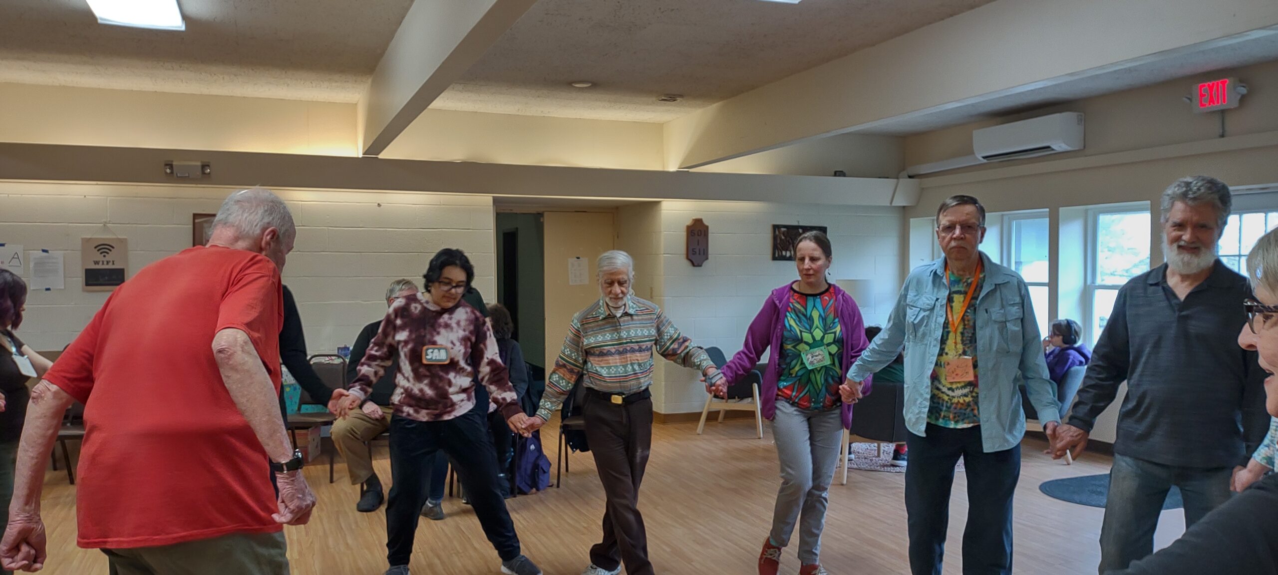 Group dancing at Stony Point